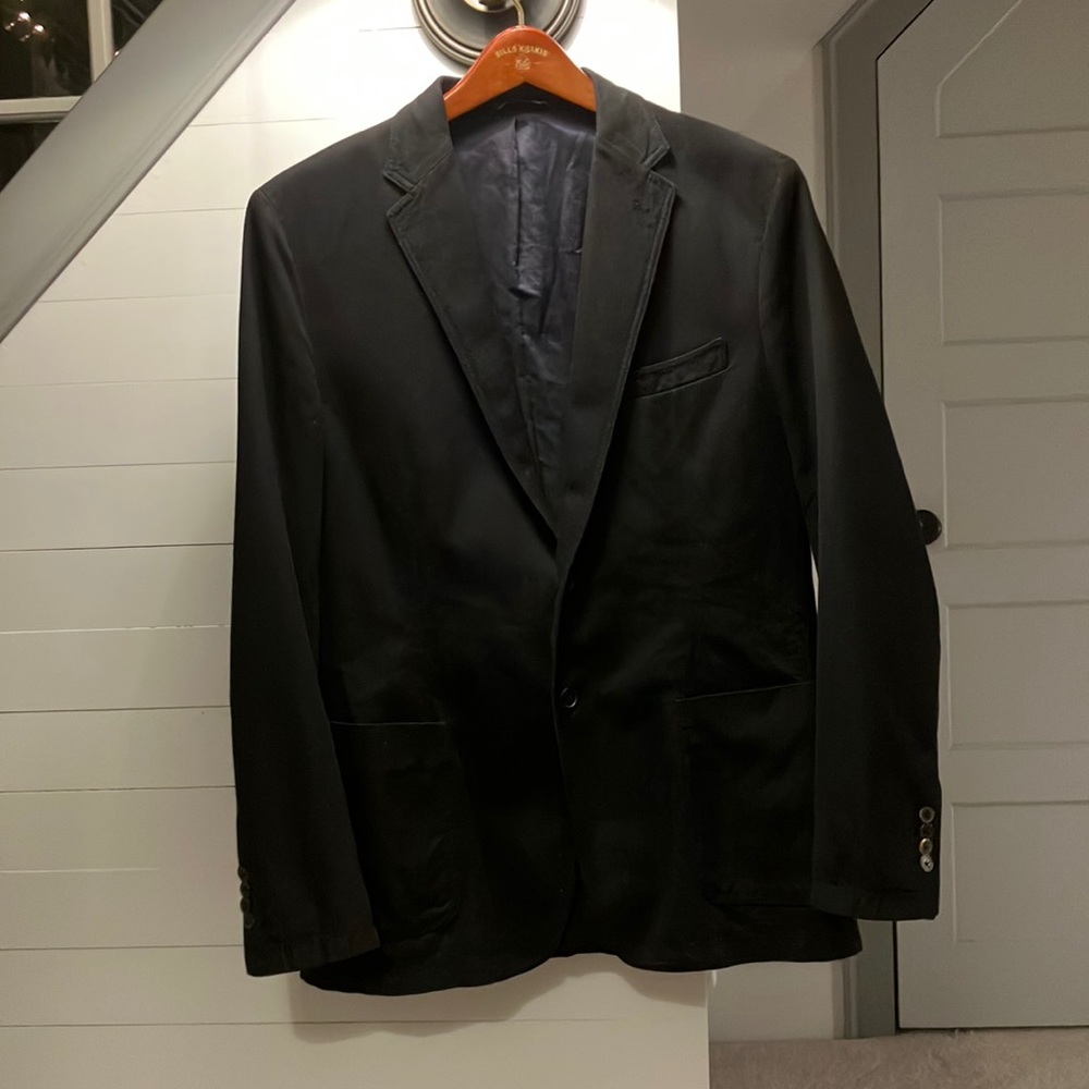 Black Cotton Blazer